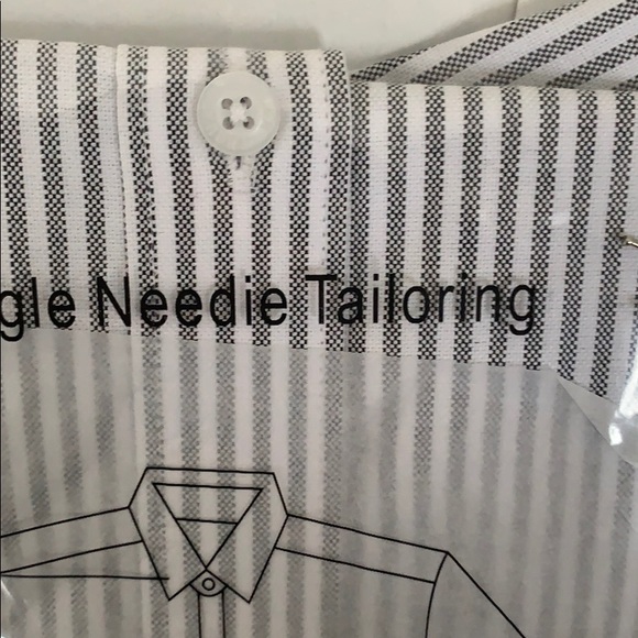 Grey Linir Dress Shirt Size Medium Slim Fit - Picture 7 of 10